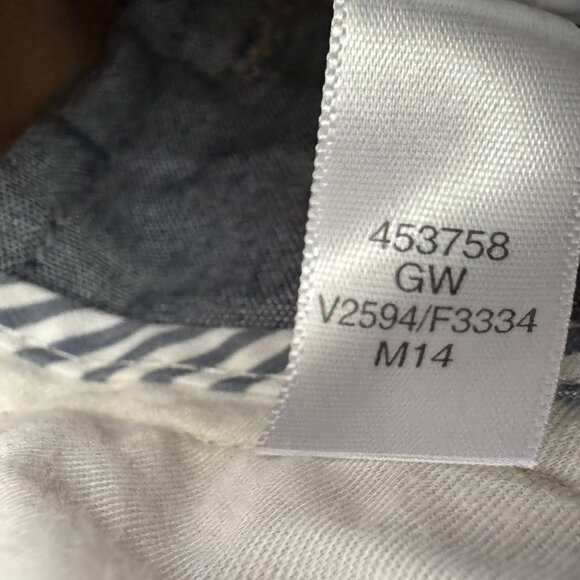 Land's End Chino Shorts Sz 2 Flat Front Straight leg Mid Rise Preppy Classic - Picture 8 of 9